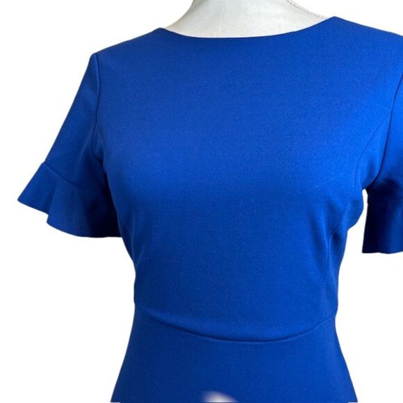 Altar'd State Royal Blue Ruffle Tiered Dress Zipper Back Size Small - Picture 4 of 13